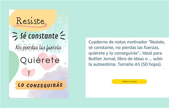 Cuaderno motivador Resiste