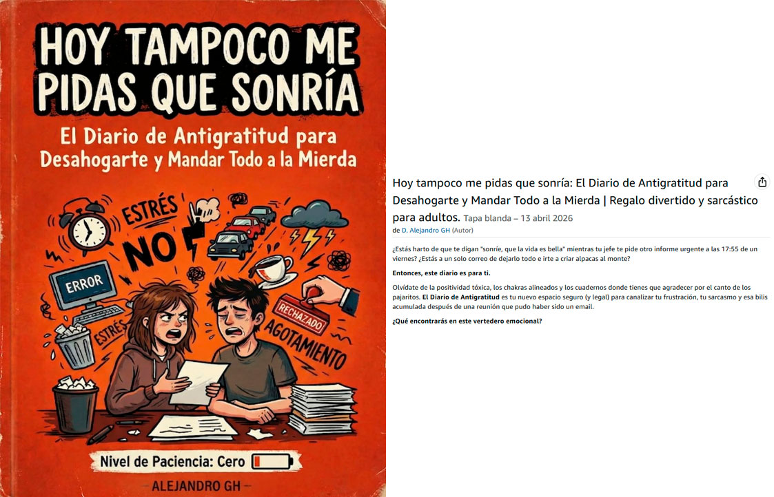 hoy tampoco me pidas que sonria libro